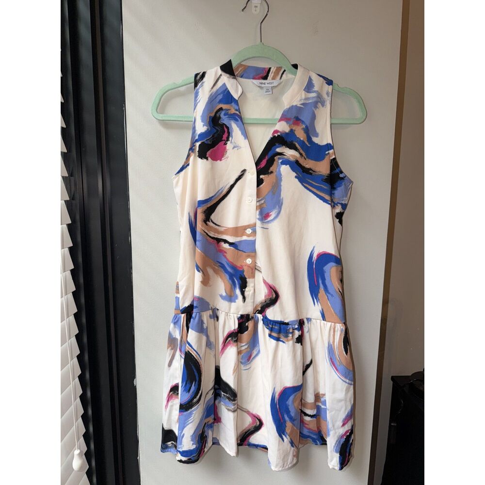 Nine West XS Dress Ivory with Various Colors